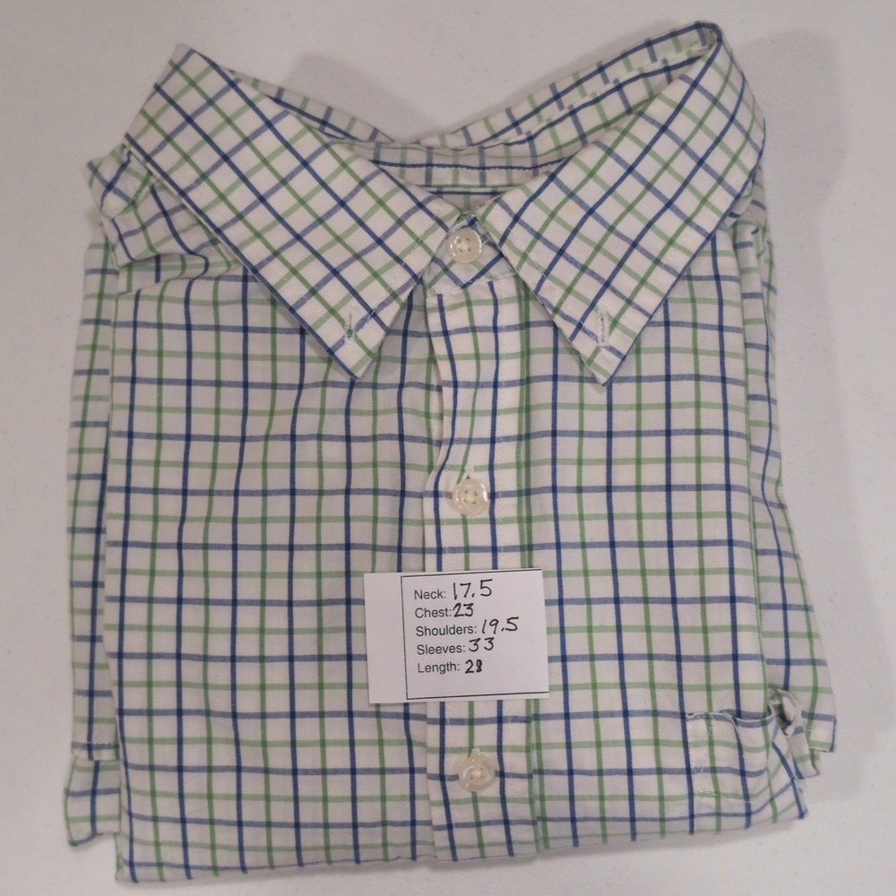 Faded Glory Men's X-Large Plaid Long Sleeve Button Down Shirt 100% Cotton 17.5" - Picture 4 of 4